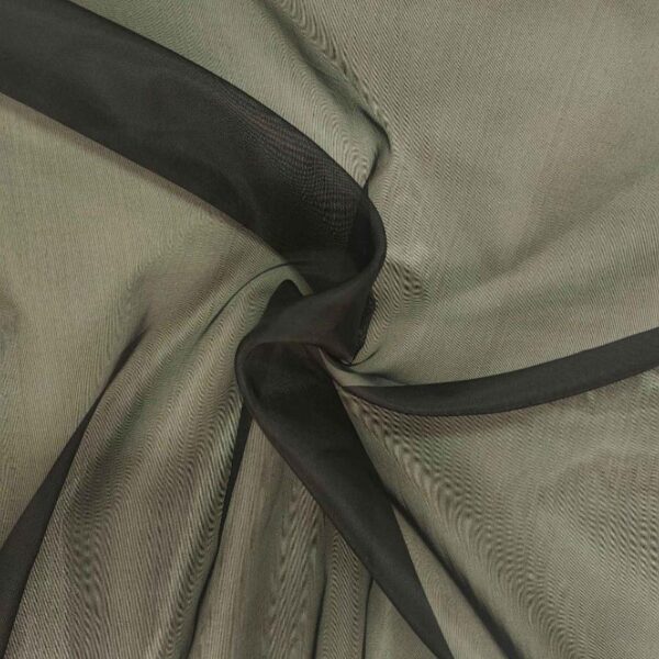 Organza Organza Black , 44'' Fabric Wholesale Direct