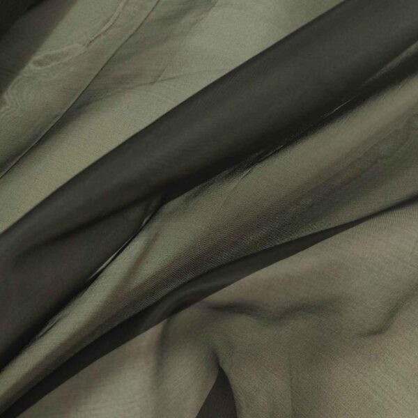 Organza Organza Black , 44'' Fabric by the yard