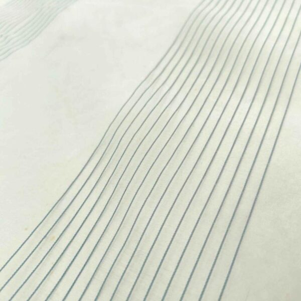 Organza Pin Organz Stripes Blue Fabric by the yard