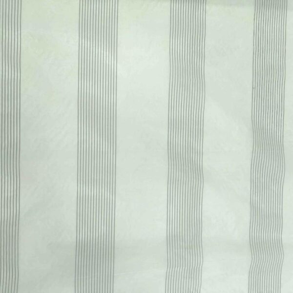 Pin Organza Stripe Black Silk Fabric - Image 3