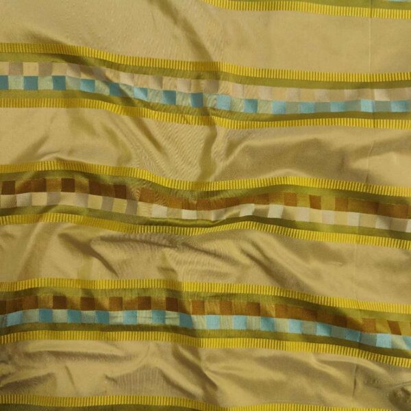 Silk Satin Stripe Yola Fabric by the yard